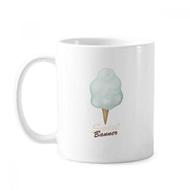 Imagem de Enorme creme com cones de ovos sorvete picolés caneca cerâmica xícara de porcelana café louça