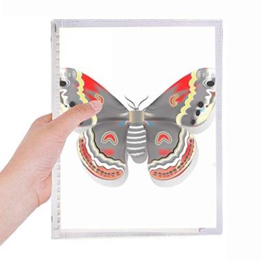 Imagem de Caderno 3D de borboleta em estilo chinês com folhas soltas recarregáveis para diário de papelaria