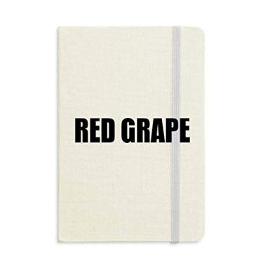 Imagem de Caderno de frutas vermelhas nome alimentos capa dura diário clássico A5 presente