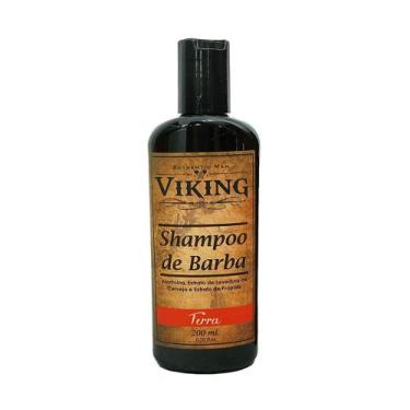 Imagem de Shampoo De Barba Terra Viking  200ml Manutenção Cuidado C/ A Barba Bar