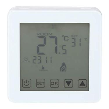 Imagem de Termostato Programável, Termostato Digital para Casa, Termostato de Aquecimento Elétrico, Controlador de Temperatura Ambiente Com Tela LCD