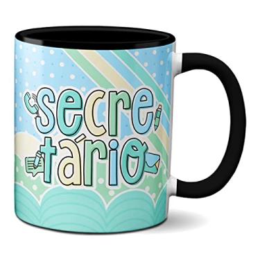 Imagem de Caneca Secretariado Profissional Secretário Presente (Preta)