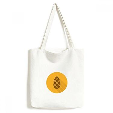 Imagem de Bolsa de lona com estampa laranja para dia de Ação de Graças, bolsa de compras casual