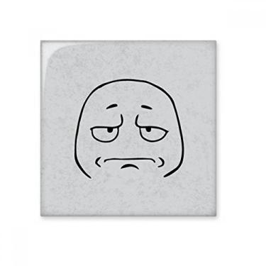 Imagem de Use o rosto triste preto padrão feliz azulejo de cerâmica brilhante decalque pedra adornada tijolo vitrificado