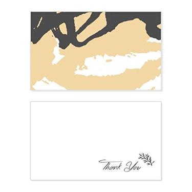 Imagem de Amor amarelo plantas abstratas arte cartão de agradecimento aniversário aniversário lembrança casamento agradecimento