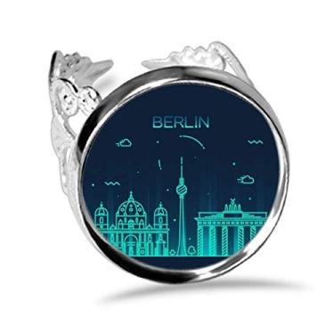 Imagem de DIYthinker Anel de noivado ajustável para casamento com marco de Berlim Alemanha