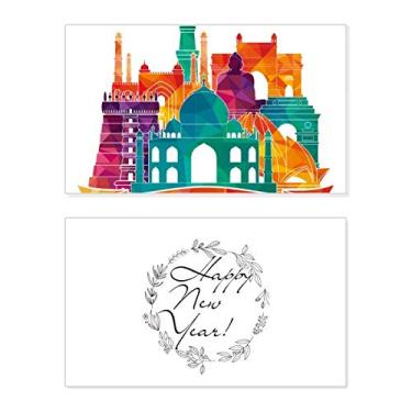 Imagem de Culture Customs Architecture Landmark New Year Festival Greeting Card Bless Message Gift