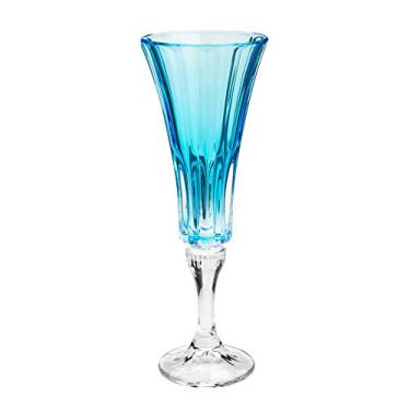 Imagem de Conjunto Rojemac Com 6 Taças De Cristal Ecológico Para Champagne Wellington Island Paradise 180ml Azul Rojemac Azul No Voltagev