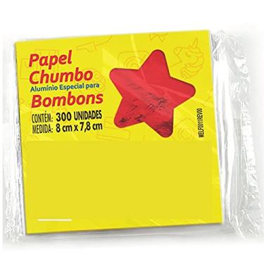 Imagem de Lucky Fest - Papel Chumbo para Embalar Bombons 8x7,8cm - 300 Unidades (Vermelho)