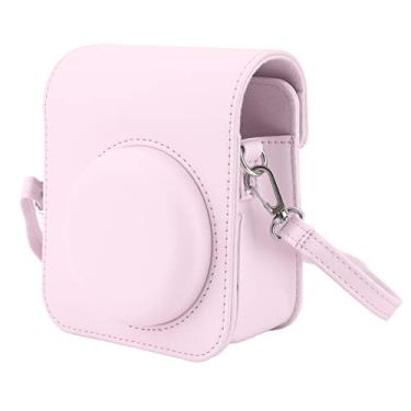 Imagem de Estojo Protetor para Câmera Instantânea Mini 12, Capa de Bolsa de Couro PU Premium Com Alça de Ombro Ajustável Removível, Estojo Fofo para Câmera Instantânea,