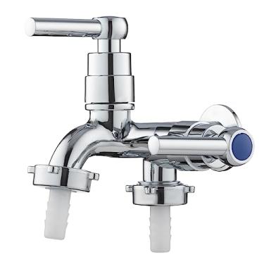 Imagem de Torneira Jardim Tanque Dupla Saída 1/4 De Volta Abs Cromado, MM House