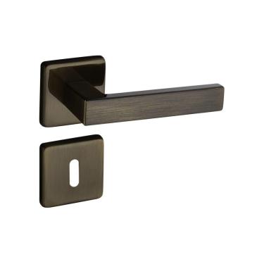 Imagem de Fechadura 409 Roseta Quadrada Máquina 55 Bronze Oxidado Interna Pado