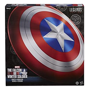 Imagem de Hasbro Marvel Legends Series Avengers Falcon And Winter Soldier Captain America Premium Role Play Shield -Adult Fan -Costume/Collectible , Red