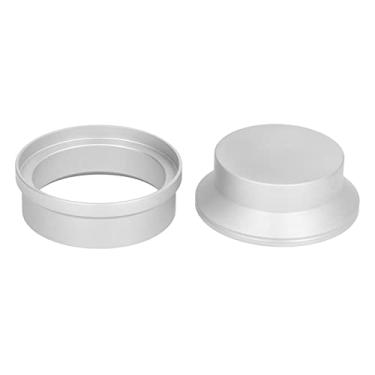 Imagem de Ferramenta de Distribuição de café, Leve e Fácil Operação Distribuidor de café Moka Design Simples e Estável Com Funil para Escritório (Prata)