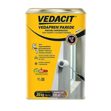 Imagem de Vedacit Pintura Impermeavel Vedapren Parede Branco Lata 20kg Vedacit