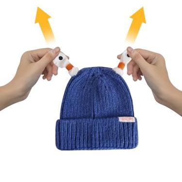 Imagem de Gorros femininos para o inverno | Gorros de malha brilhante com tentáculos dobráveis engraçados,Bonés de malha engraçados e quentes para homens e mulheres, chapéu de inverno ao ar livre Pinnkl