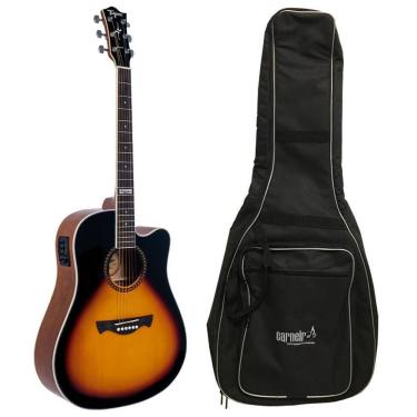 Imagem de Violão Tagima Kansas Folk Sunburst Brilhante Elétrico + Capa