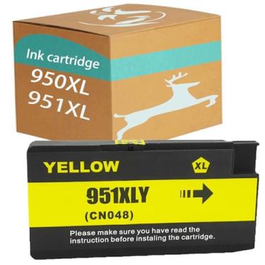 Imagem de 950xl 951xl Cartuchos de tinta Comb Combo Pack Pack Compatible Cartuction Substituição para HP 950 951 XL para OfficeJet Pro 8100 8600 8610 8615 8625 8640 251DW 276D yellow