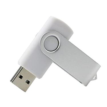 Imagem de Flash Drive USB 2.0 com formato rotativo de 4 GB, pen drive, memorias, pen drive, pen drive, USB, pen drive USB (branco)