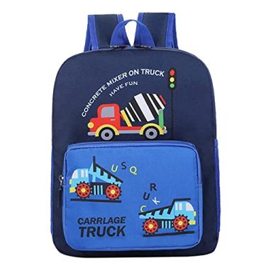 Imagem de Mochila infantil escolar para bebês e crianças, mochila fofa de desenho animado meninos meninas mochilas de carro com estampa de coelhinho, Azul, One Size