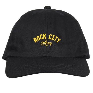 Imagem de Boné Rock City Army Dat Hat Preto/Amarelo