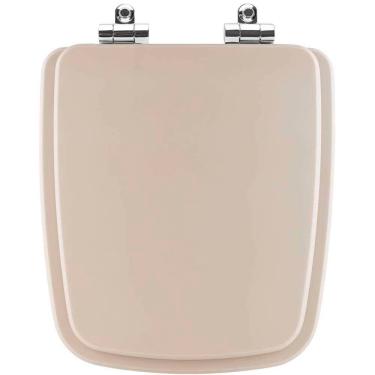 Imagem de Assento Sanitário Poliester Soft Close Boss Champagne Bege Fosco para vaso Incepa