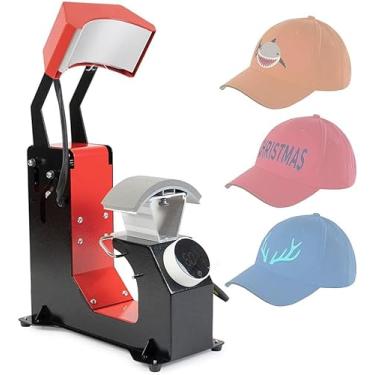 Imagem de Máquina de aquecimento de prensa de chapéu 3 em 1 para bonés, máquina de prensa de boné de beisebol de 3 tamanhos de tábua de passar, com liberação automática e painel de controle digital es