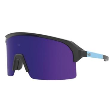 Imagem de Óculos de Sol HB Edge - Preto Fosco e Azul Cyan 169