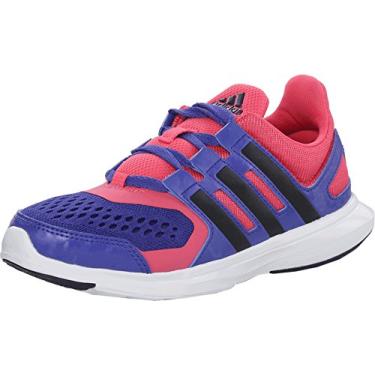 Imagem de Tênis de corrida Adidas Performance Hyperfast 2.0 K (criança pequena/criança grande), Semi Night Flash/Collegiate Navy/Super Pink, 6.5 Big Kid