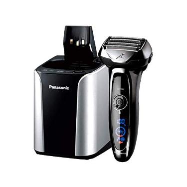 Imagem de Panasonic Navalha elétrica Arc5 para homens, barbeador e aparador de 5 lâminas - Tecnologia de sensor, estação de limpeza e carga automáticas, secagem úmida, prata