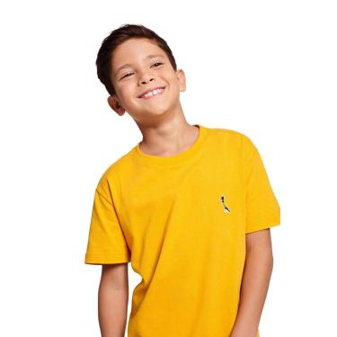 Imagem de Infantil - Camiseta Algodão Lisa Rsv Brasil Reserva Mini Amarelo  menino
