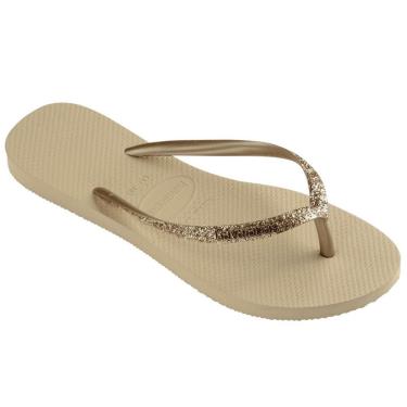 Imagem de Chinelo Dedo Feminino Casual Borracha Havaianas Slim Glitter II-Feminino