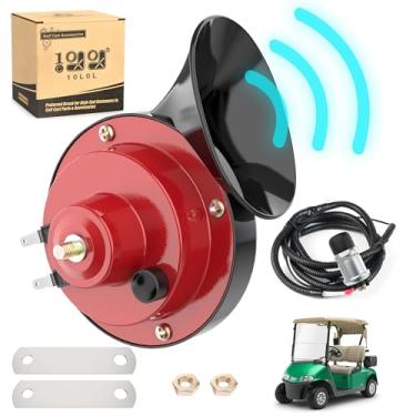 Imagem de 10L0L Kit de buzina de 12 volts para EZGO Club Car Yamaha ou UTV, botão de montagem no chão