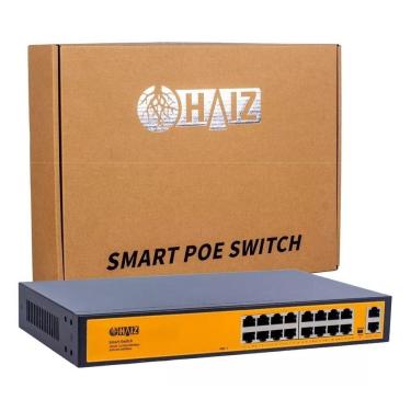 Imagem de Switch 16 Portas Gigabit Poe + 02 Portas Uplink Vlan Haiz
