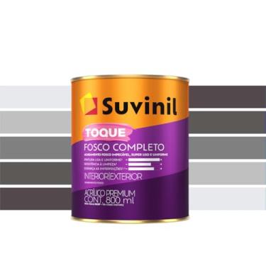 Imagem de Tinta Acrílica Fosco 800ml Tons de Cinza Toque Fosco Completo Parede Suvinil (Elefante)