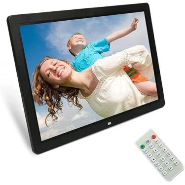 Imagem de Porta-retratos digital de 20 polegadas com tela de toque IPS 1440X900, sensor de movimento, suporte para rotação automática de porta-retratos eletrônico, calendário de vídeo, relógio, tempor