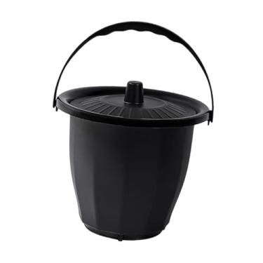Imagem de harayaa Balde de câmara cuspidor de câmara com tampa, penico, urinol, jarro noturno para quarto, adultos, idosos, sem base de anel
