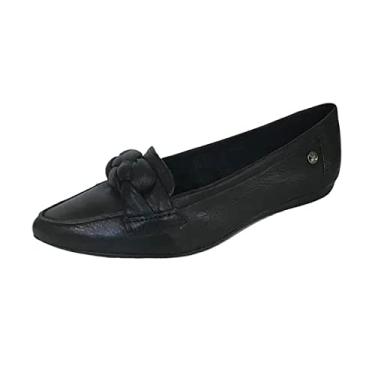 Imagem de Sapatilha Fem Bottero Couro Bico Fino Preto 331607 Tamanho:39;Cor:Preto