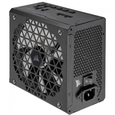 Imagem de Fonte de alimentação ATX totalmente modular CORSAIR RMx SHIFT Series RM750x - Interface lateral modular - Conformidade com ATX 3.0 e PCIe 5.0 - Capacitores de 105°C - Eficiência 80 PLUS Gold