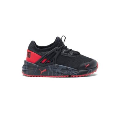 Imagem de PUMA Unisex-Child Pacer Future Knit Slip on Sneaker, Black/Red, 4