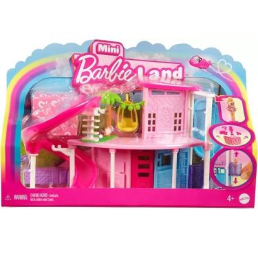 Imagem de Barbie LAND Mini Casa de Boneca Mattel HYF44 Casa Rosa