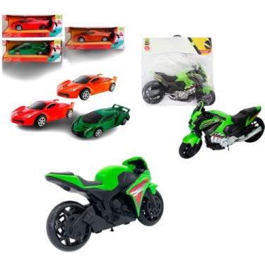 Imagem de "Kit Veículos Esportivos para Crianças - Carrinho Controle Remoto Lamborghini, Moto Roda Livre e Super Moto 360 - Brinquedos Aventura e Criatividade"