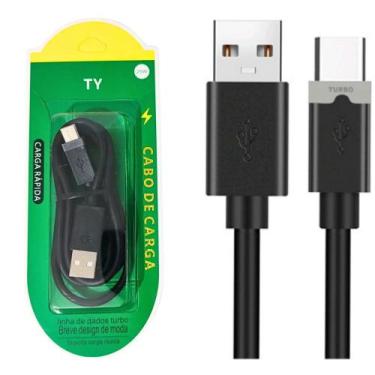 Imagem de Cabo Usb Turbo Celular Tipo C 1 Metro Todas As Marcas - Kapbom
