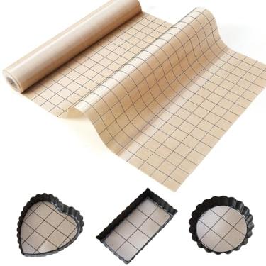 Imagem de Rolo de silicone para assar, corte livre de 30 x 20 m, tapete de pastelaria antiderrapante, forro de fritadeira reutilizável antiaderente, forros de forno, tapete de balcão, tapete de liofilização,