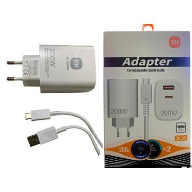 Imagem de Carregador Turbo 200W  USB-C Compativel Com Tipo-C/Iphone 15  - ALTOME