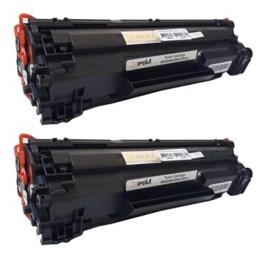 Imagem de Toner para  Hp P1102w P1102 Ce285a 85a Compativel Kit 2 Pçs - EVOLUT