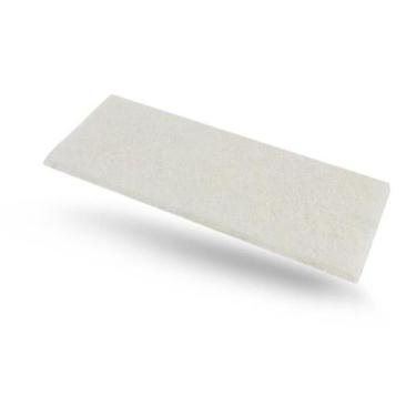 Imagem de Fibra Macia Branca Limpeza Sem Riscos 23cm x 10cm Superfícies Delicada