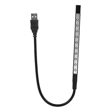Imagem de Lâmpada Flexível para Laptop, Luz de Leitura Led Usb Com 10 Leds, Teclado Portátil para Notebook, Mini Lâmpada, Design de Pescoço de Ganso para Proteção Ocular (medium)