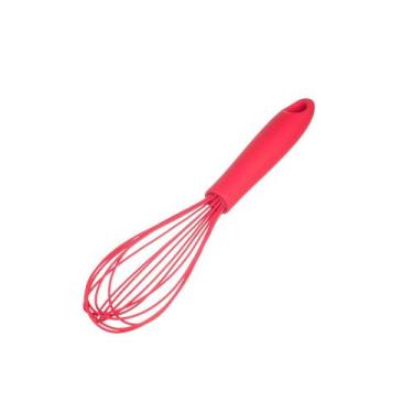 Imagem de Batedor de Claras Manual Fouet Silicone Vermelho Cozinha 1un - WECK