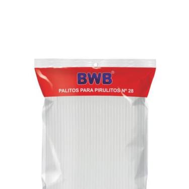Imagem de Palito Plástico BWB  Branco Para Pirulito N 28cm C/ 50 Un. Bwb - TAMAR